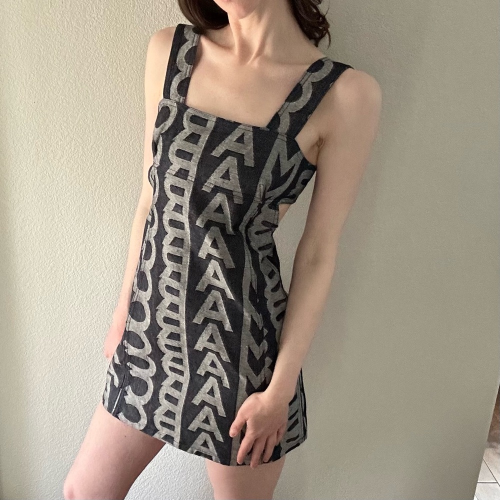 Marc Jacobs 100% cotton Denim Monogram Dress